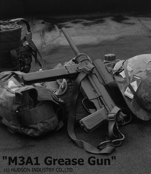 Hudsonin virallinen mainoskuva M3A1 Grease Gunista